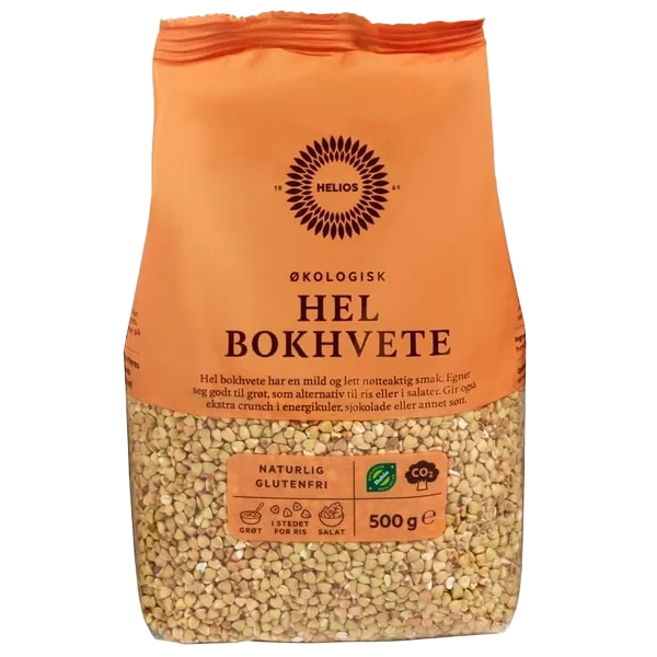 Bokhvete hel Økologisk 500g helios