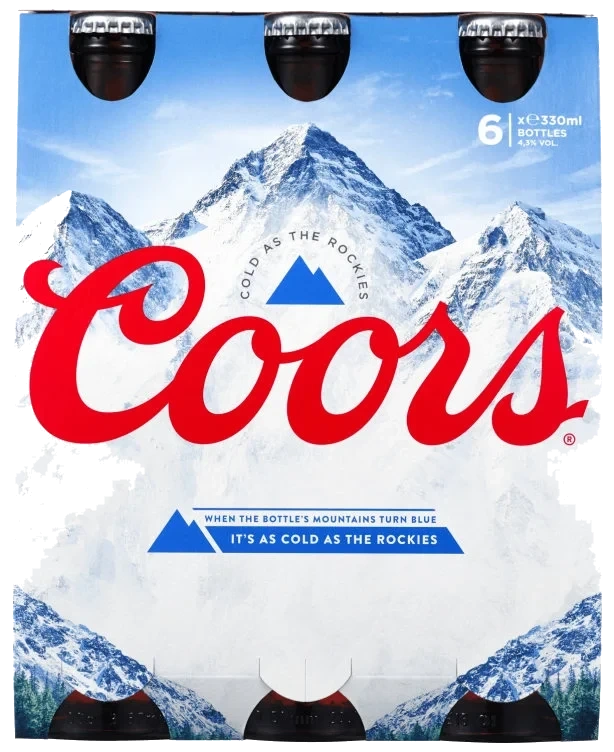 Coors 0,33lx6 flaske