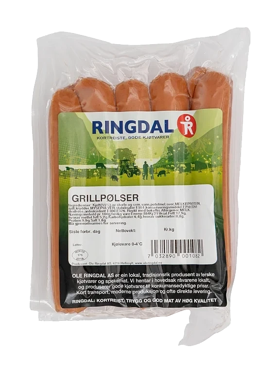 Grillpølser 600 Gr Ringdal