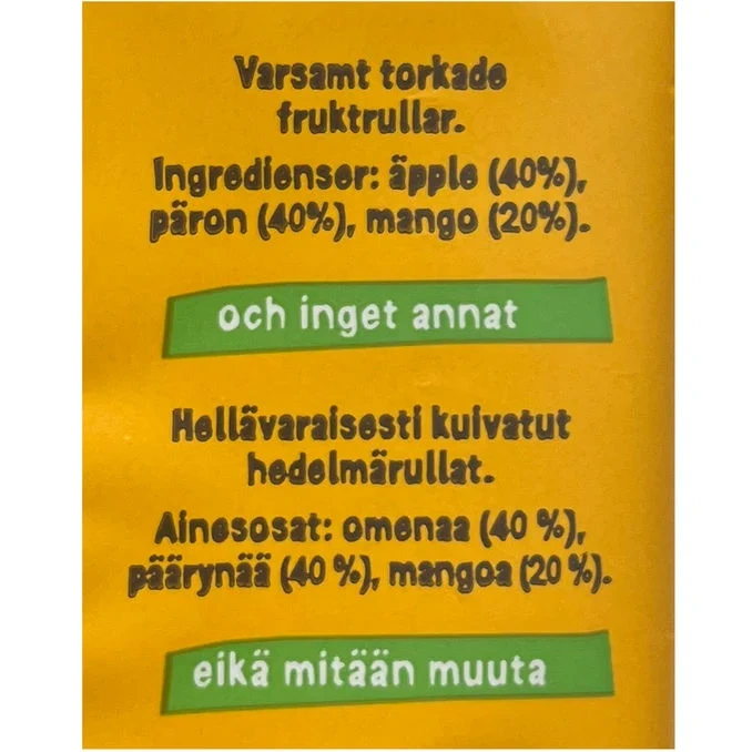 BEAR Fruktrullar Mango