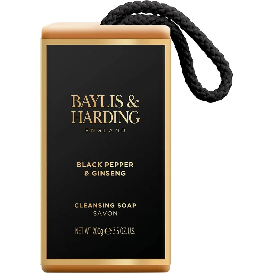 Baylis & Harding Men's Black Pepper & Ginseng Soap on a Rope
