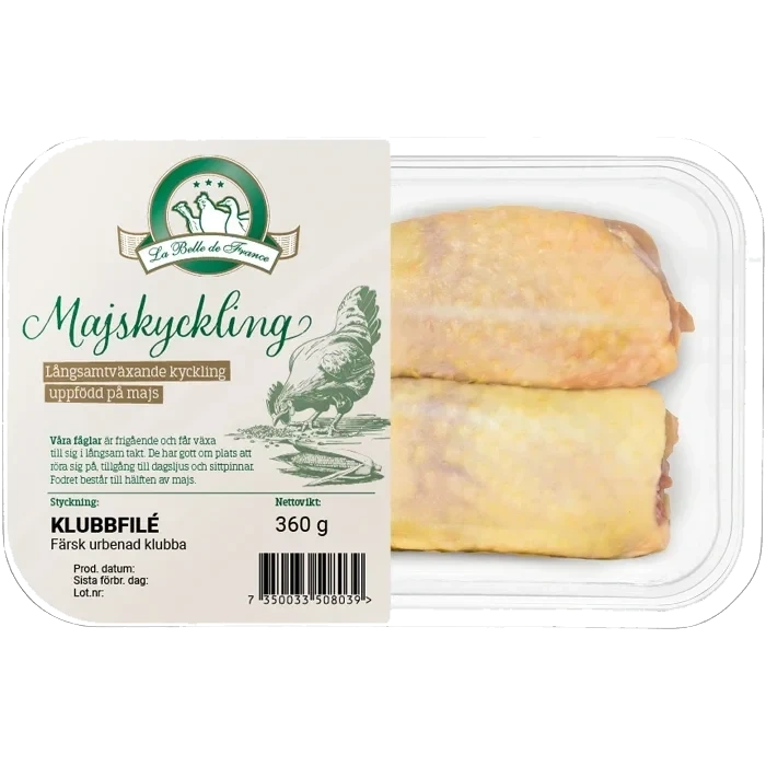 Majskyckling Klubbfilé Färsk 360g La belle de France