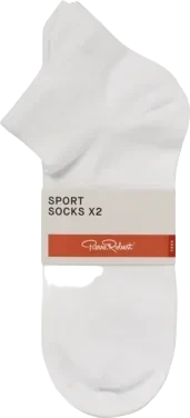 Sport Ankle Socks X2 White 41-45