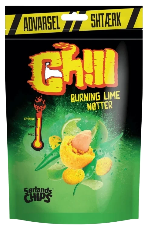 Sørlandschips Burning Lime 130g