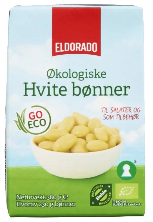 Bønner Hvite Store Økologisk 380g Go Eco Eldorado