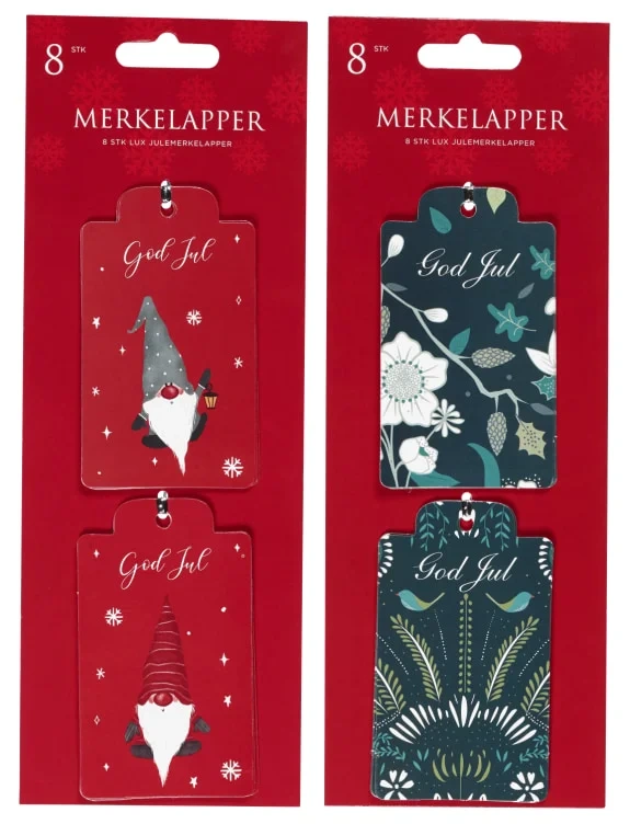 Merkelapper Stanset 8stk