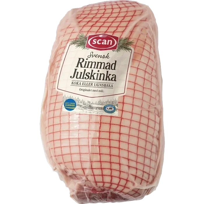 Julskinka rimmad ca 3,4kg Scan
