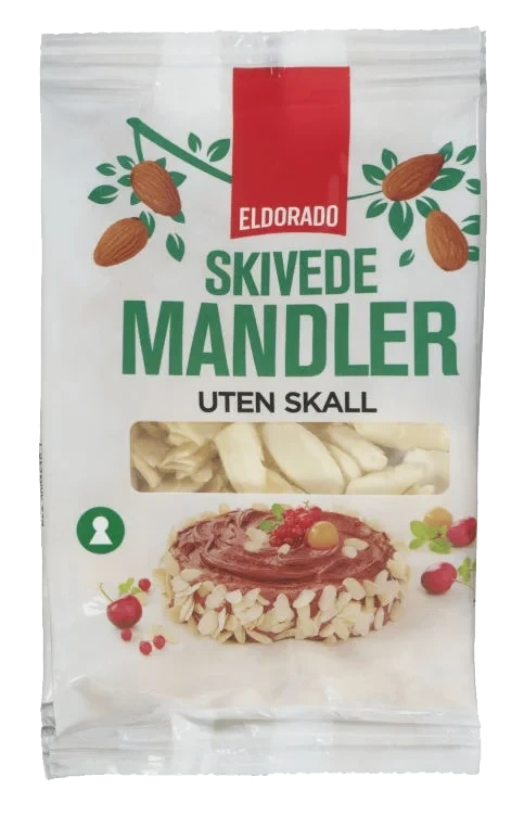 Mandler Skivede u/skall 50g Eldorado