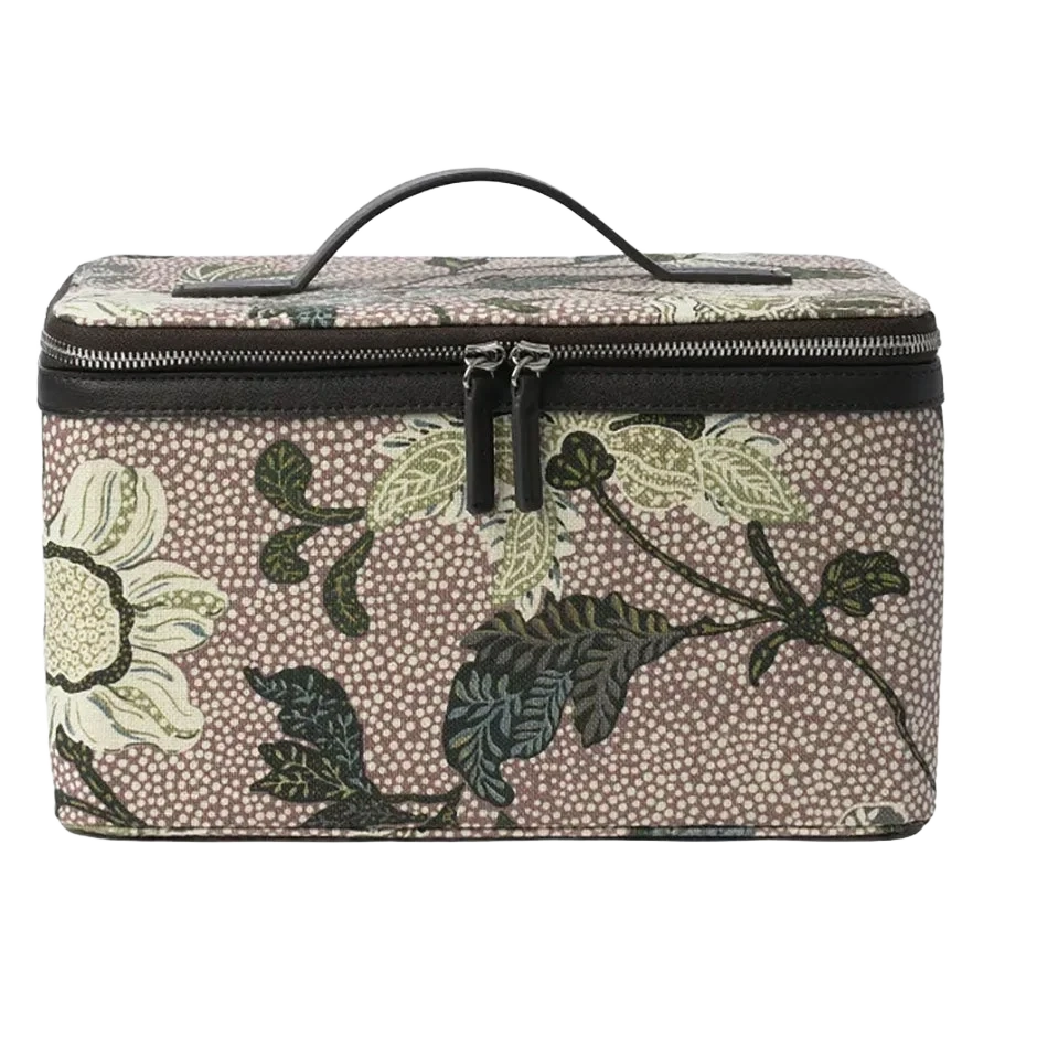 Ceannis Beauty Hard Box Dusty Pink Flower Linen
