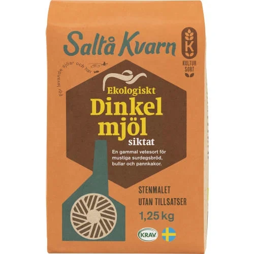 Saltå Kvarn Speltmel Siktet Øko 1,25kg