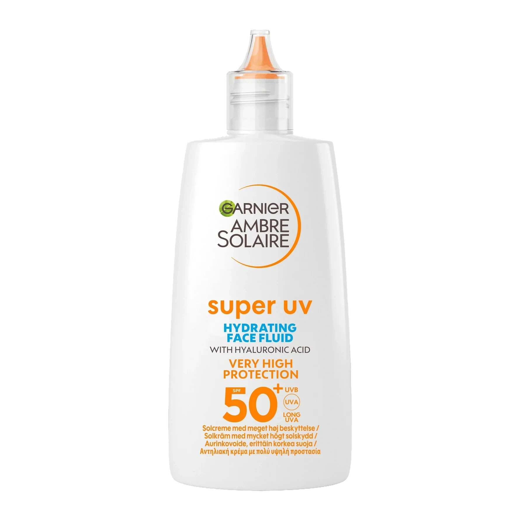 Garnier Ambre Solaire Super UV Hyaluronic Acid Hydrating Fluid SPF50+ 40 ml