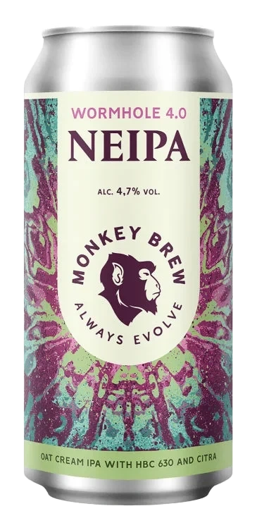 Wormhole Session Neipa 440ml Monkey Brew