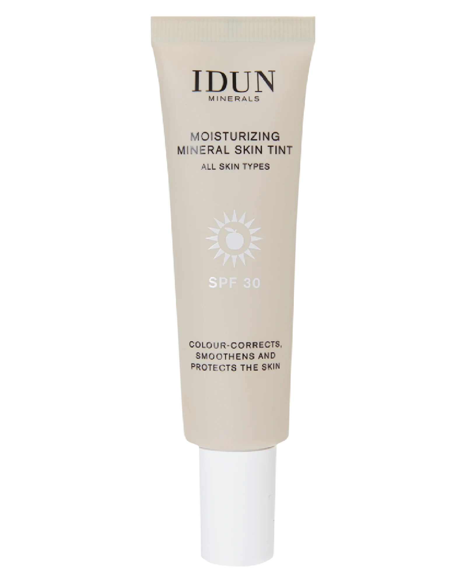 IDUN Minerals Skin Tint SPF30 farget dagkrem Södermalm tan 27 ml
