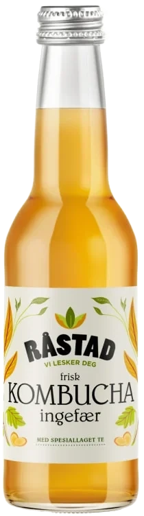 Kombucha Ingefær 0,33l flaske Råstad