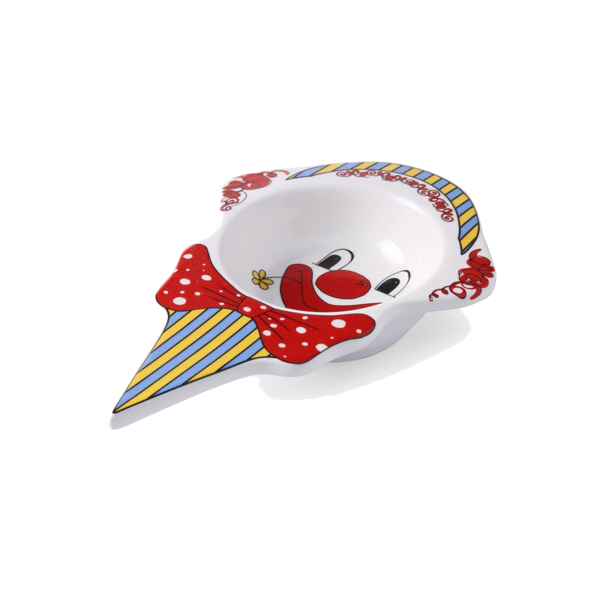 Glassskål, clown