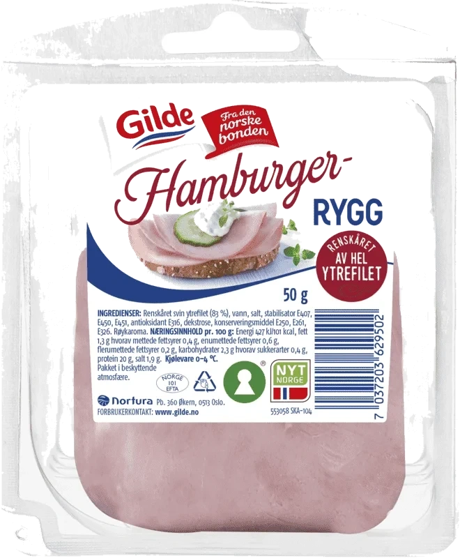 Gilde Hamburgerrygg 50g