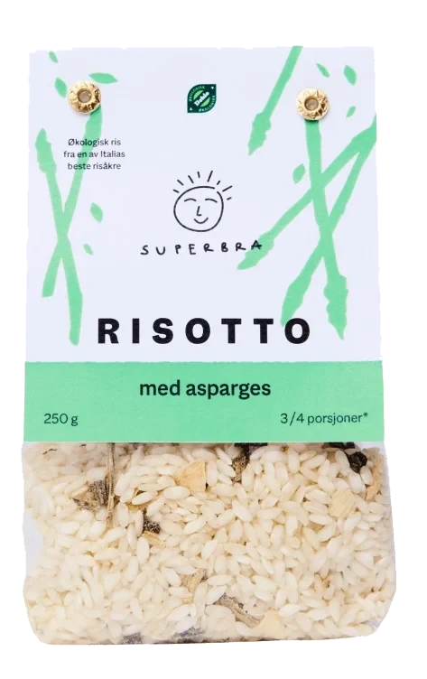 Risotto m/Asparges Økol 250g Superbra
