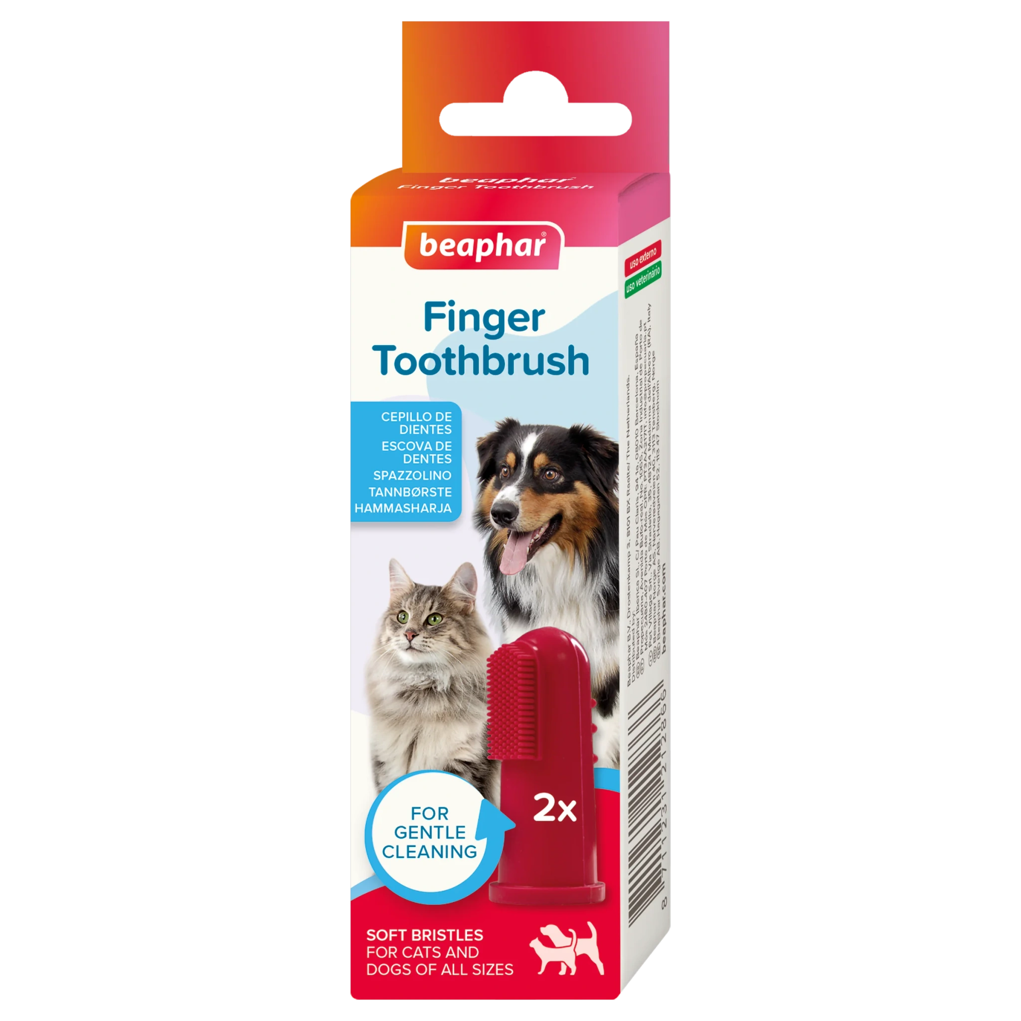 Fingertandborste 2 st