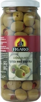 Gröna oliver med pimientos