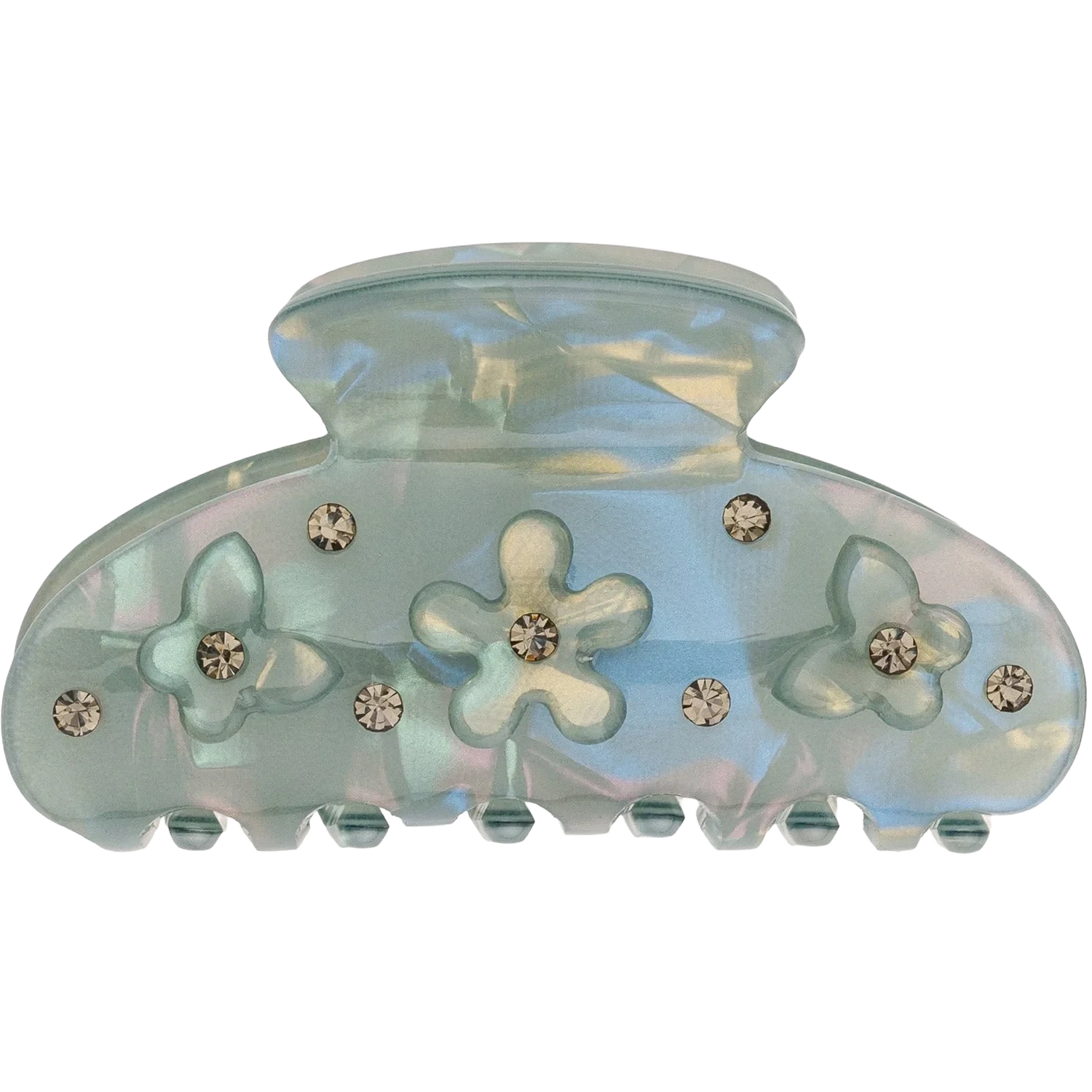 Dark Flower & Butterfly Hair Claw Small