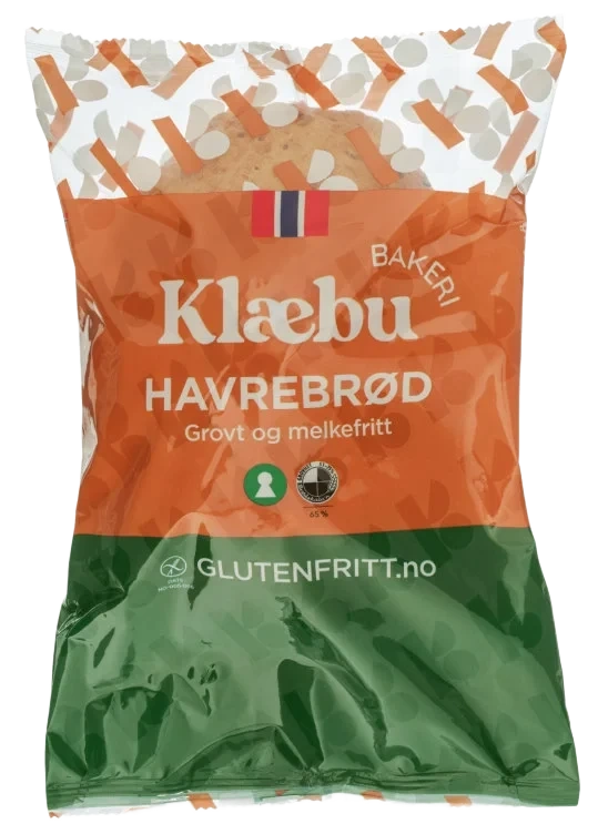 Havrebrød Grovt glutenfri 500g Klæbu