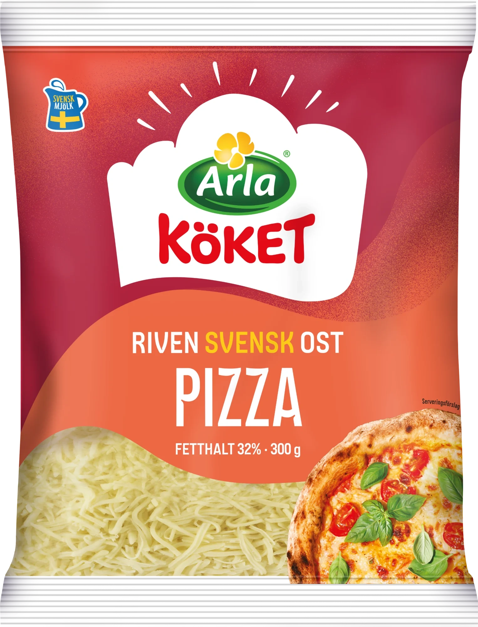Riven ost pizza 32%