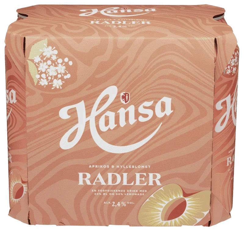 Hansa Radler Aprikos/Hylleblomst 6stk x 0,5l