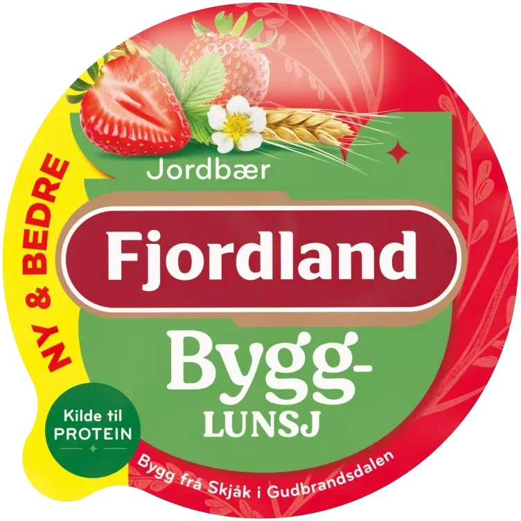 Fjordland Bygglunsj Jordbær 150 G