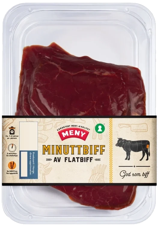 Storfe Minuttbiff Av Flatbiff Ca400g Meny