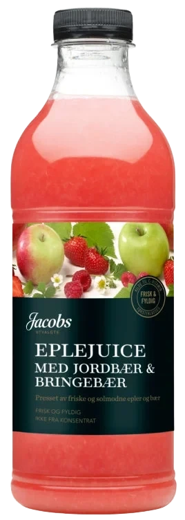 Eple&Jordbær Juice 1l Jacobs Utvalgte