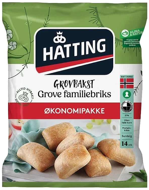 Grove Familiebriks Økonomipakke 70gx14stk Hatting