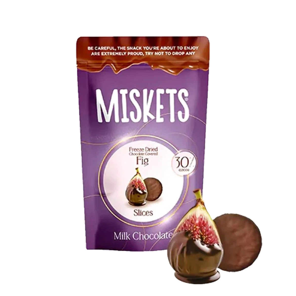 Freeze Dried Fig Slices - Milk Chocolate