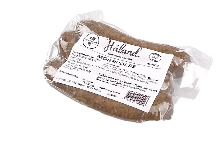 Morrpølse Ca350g Håland Kjøtt
