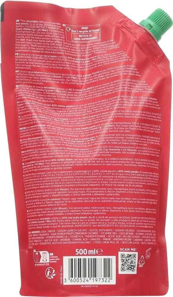 L'Oréal Elvital Color Vive shampoo refill