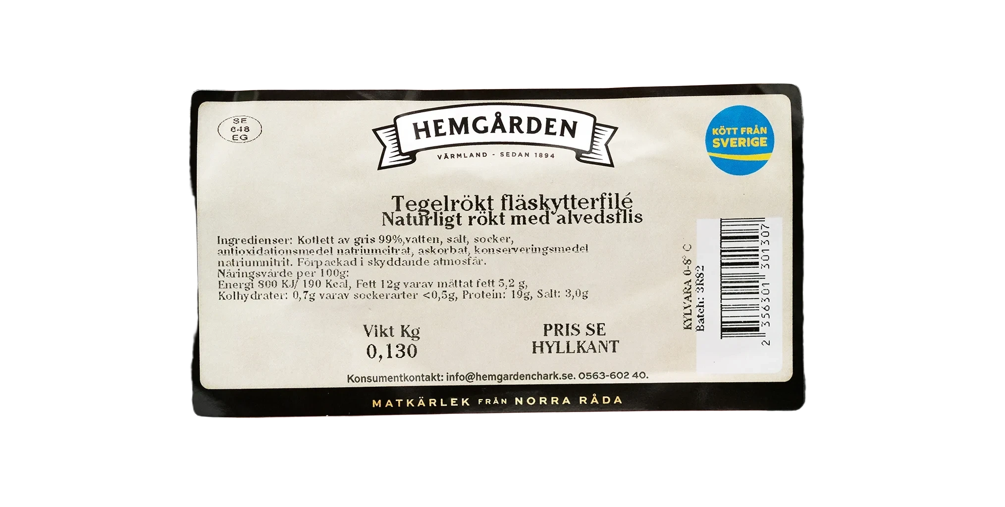Tegelrökt Fläskytterfilé PB