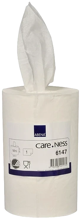 Senterrull Abena Care-ness Excellent Mini 1-lags 120m Hvit Nyfiber