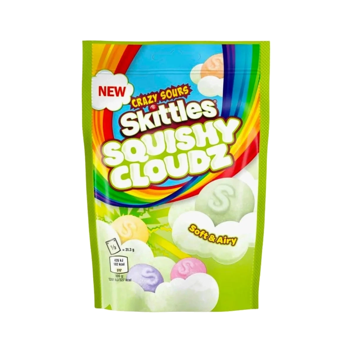 Skittles Squishy Cloudz Sour Green 94 g