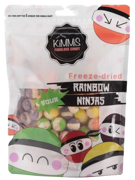 Ninjas Sour 100g Kimmis Rainbow