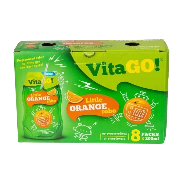VitaGO Appelsinjuice (Kartong 8 x 200ml)