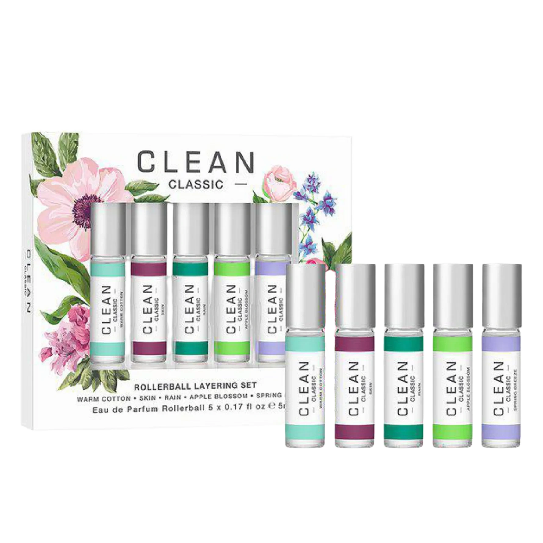 Clean Gift Set Spring Layering Collection Eau de Parfum Gift Box 5 x 5 ml