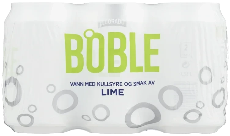Boble Vann Lime 0,33lx6 boks Eldorado