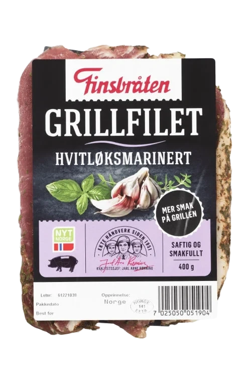 Grillfilet Hvitløksmarinert 400g Finsbråten