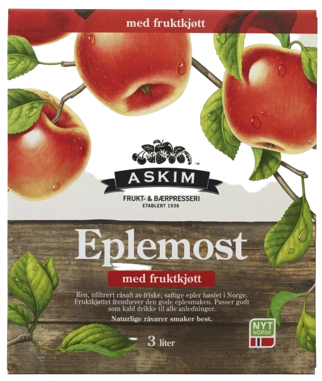Eplemost m/Fruktkjøtt 3l Afb