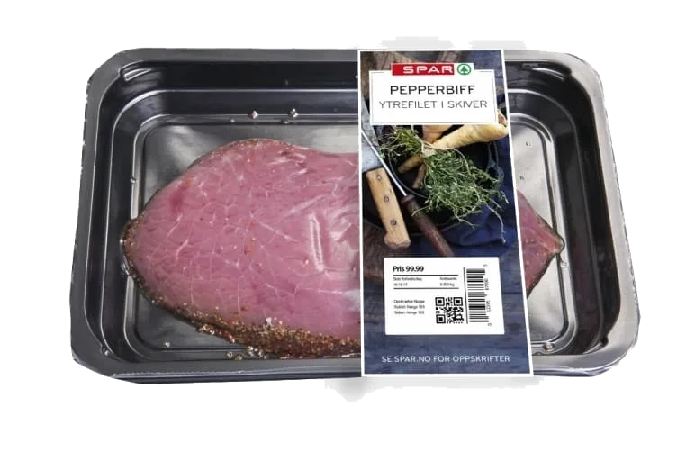 Storfe Pepperbiff skivet Ca400g Spar