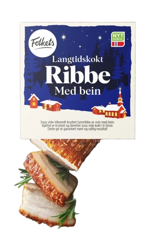 Ribbe Sous Vide m/Krydret Ca500g Folkets