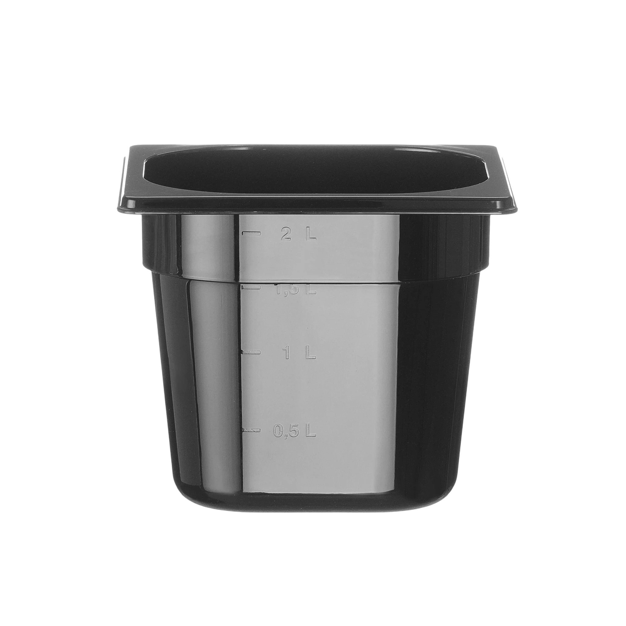 Behållare GN 1/6 svart polykarbonat