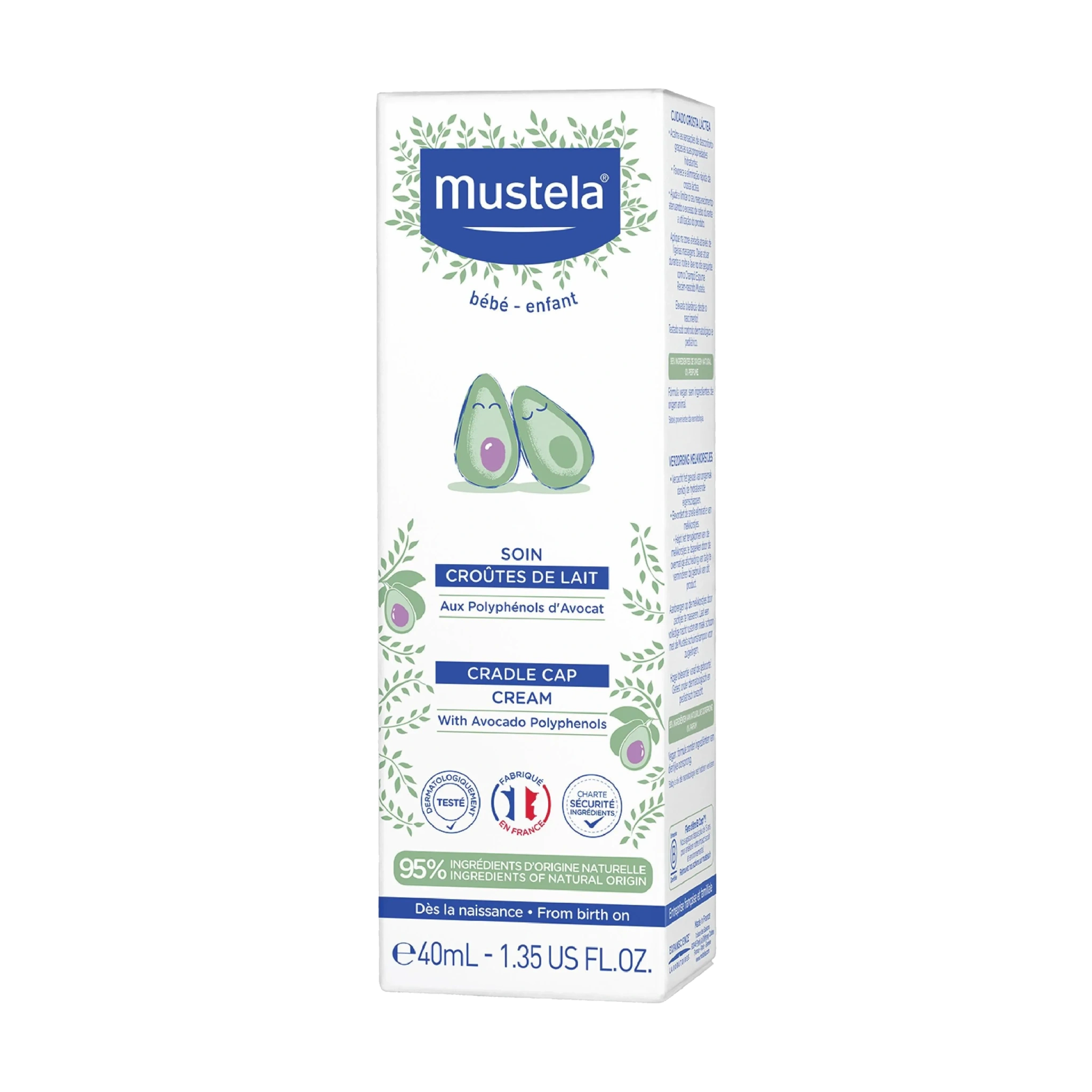 Mustela Cradle Cap Cream, 40 ml
