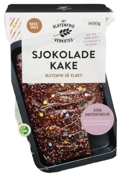 Det Glutenfrie Verksted Sjokoladekakemiks Dgv