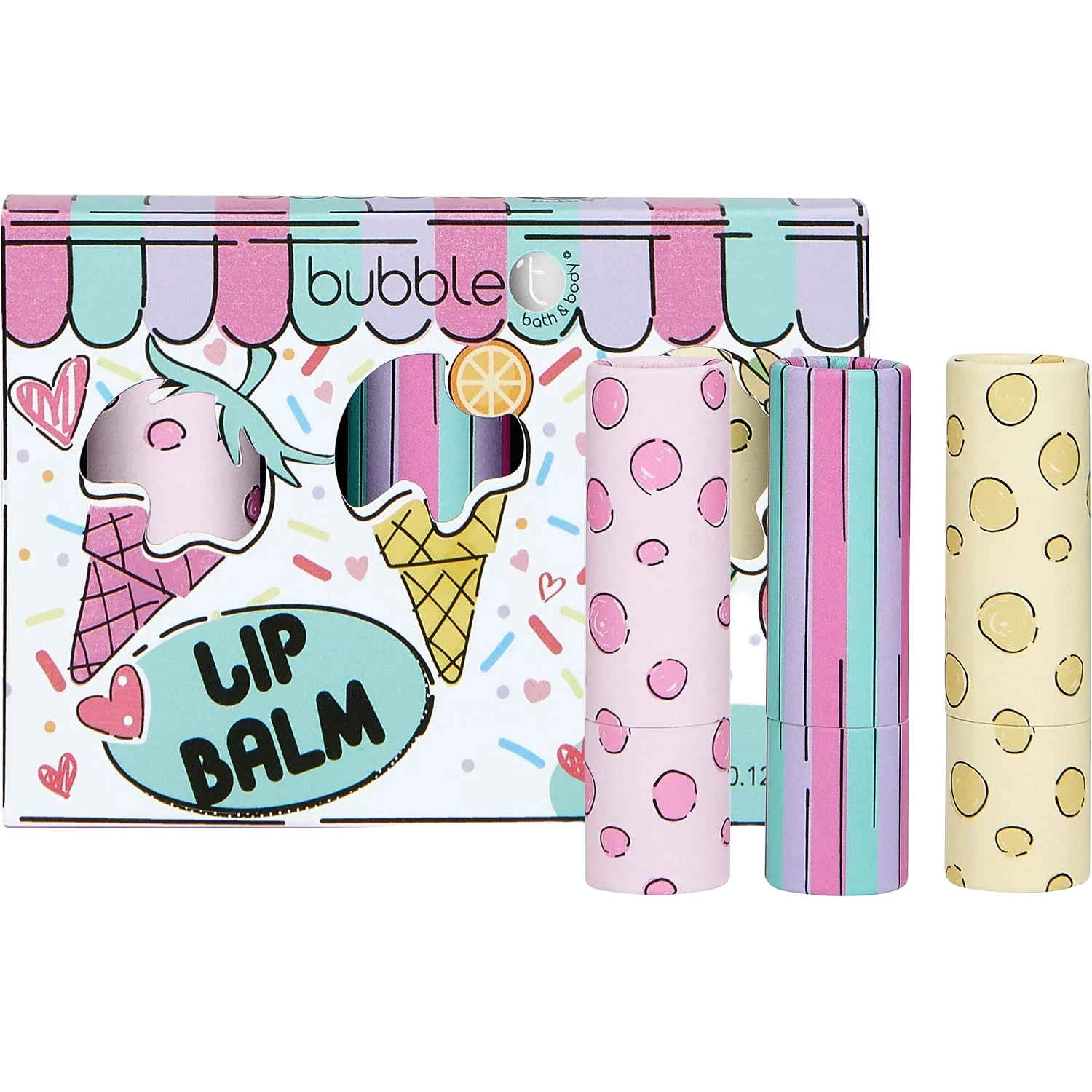 BubbleT Cartoon Lip Balm Set