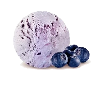Blåbär Kulglass